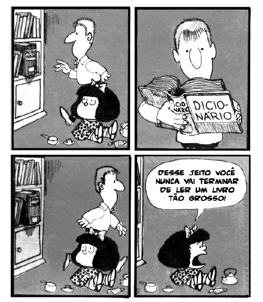 Observe A Tirinha Da Personagem Mafalda Enembulando